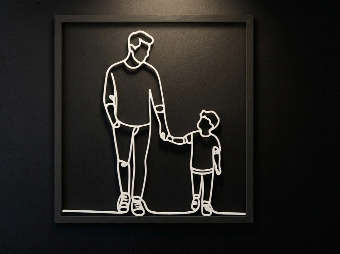 Quadro Pai e Filho