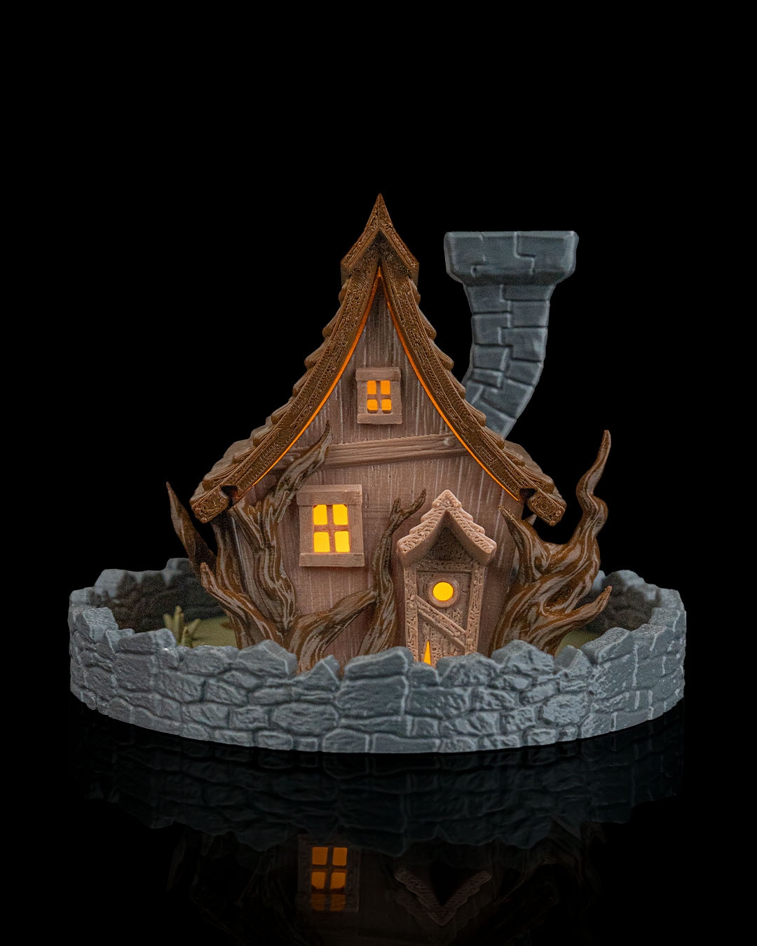 Luminária de Mesa e Queimador Backflow Ghost Manor